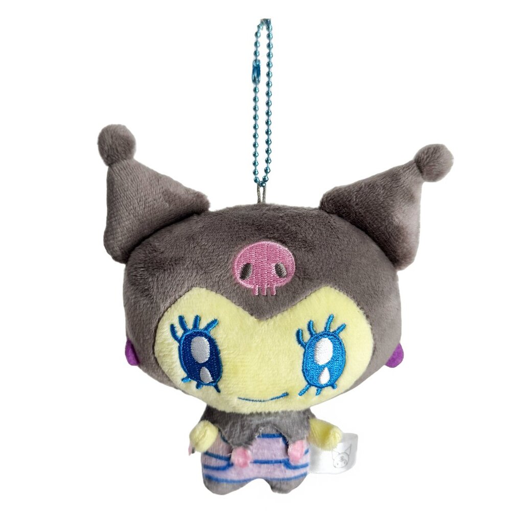 Tamagotchi X Sanrio Melodycchi Kuromi Cosplay Plush Mascot Keychain